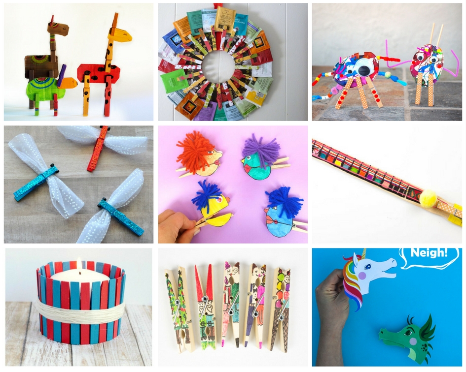 10 Super Cute and Fun Clothespin Crafts